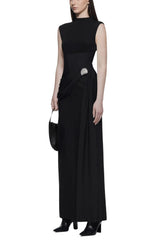 Knit Maxi Dress in Black
