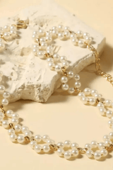 Flower Woven Choker Necklace