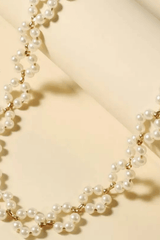 Flower Woven Choker Necklace