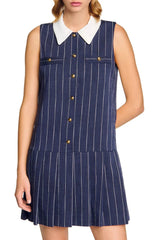 Mini Dress in Navy Blue
