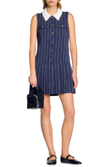 Mini Dress in Navy Blue