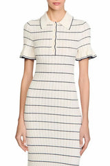 Knitted Maxi Dress in Ecru