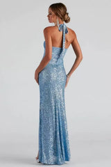 Halter Seed Maxi dress