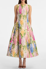 Print Sleeveless Maxi Dress