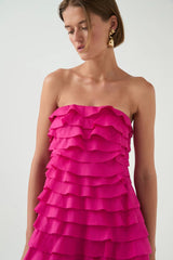 Cathy Maxi Dress in Rose Red