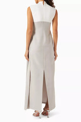 Knit Maxi Dress in Grey