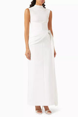Knit Maxi Dress in White