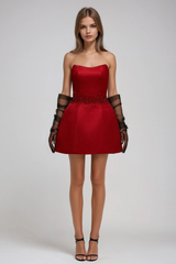 Rhinestone Mini Dress