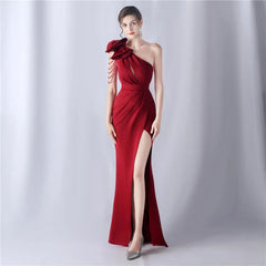 Crafted Flower With Beading Formal Dress