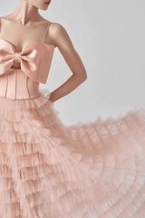 Pink Corset Midi Dress