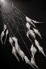 White Feather Cascade Head Chain