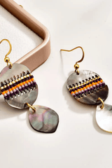 Boho Shell Layered Drop Earrings