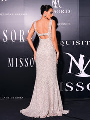 Sleeveless High Split Prom Dress