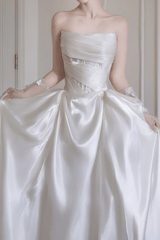 Satin Ball Gown Wedding Dress