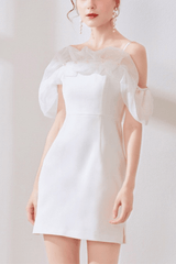 Off Shoulder White Dress