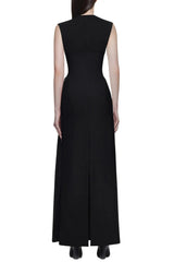 Knit Maxi Dress in Black