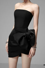 Rose Mini Dress in Black