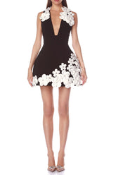 Black and White Mini Dress