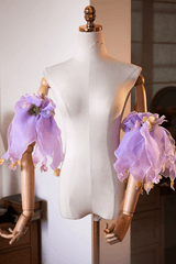 Organza Floral Detachable Sleeves