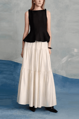 Two Piece Maxi Set Layered Skirt