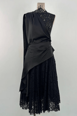 Black Lace Maxi Dress
