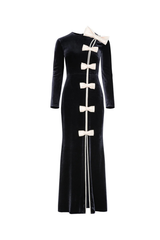 Cascade Maxi Dress in Black