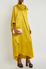 Yellow Silk Maxi Dress