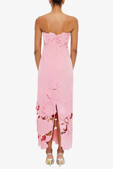 Sequin Bustier Maxi Dress in Pink
