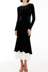 Black Hem Maxi Dress