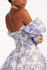 Blue maxi princess dress
