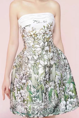 Floral Print A-Line Mini Dress