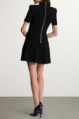 Black Knitted Mini Dress