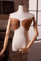 Brown Sheer Wrap Evening Shawl