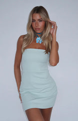 Backless Slim Mini Dress in Mint