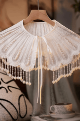 White Lace Cape Shawl