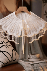 White Lace Cape Shawl