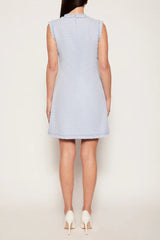 Sleeveless Mini Dress in Blue