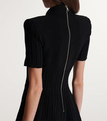 Black Knitted Mini Dress