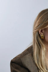 Glod Earring With 18K Gold Plating Waterproof