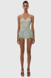 Lace Corset - Green