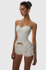 Lace Corset - White