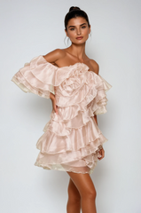 Blandine Ruffle Ruch Mini Dress