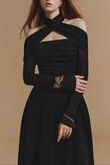 Long sleeve Midi Dress