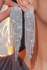 Red Heart Trendy Full Diamond Earrings