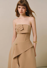 High Waist Slim Mini Dress