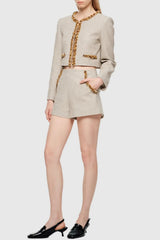 Sequin Jacket in Apricot