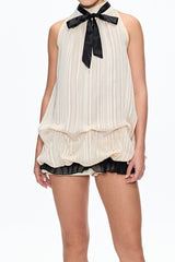 Sleeveless Top in Beige