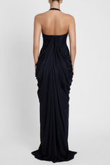 Halter Maxi Dress - Black