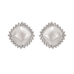 Crystal-Embellished Stud Earring