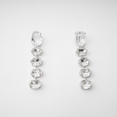 Crystal-Embellished Dangle Earrings
